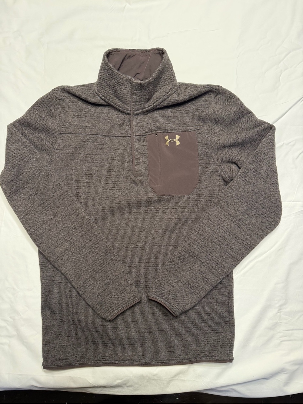 Under Armour Men's Heathered Brown Pullover Medium 1073
